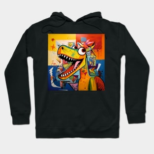 Funny Abstract Dinosaur Hoodie